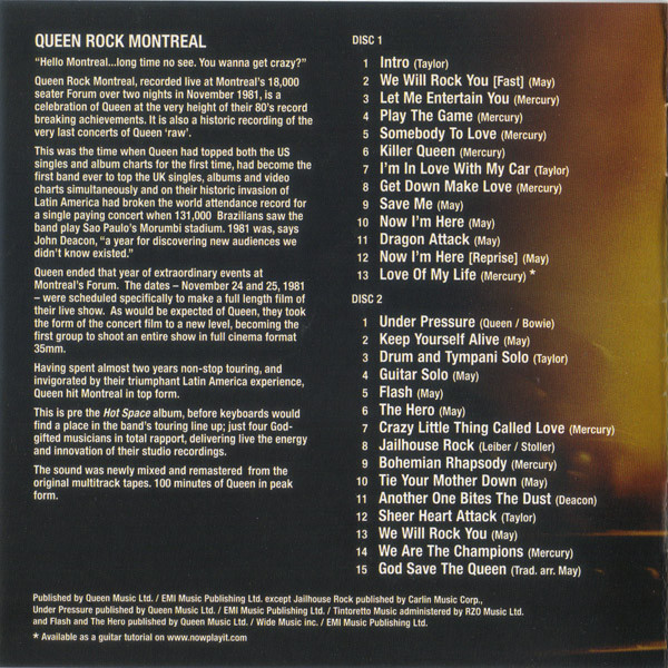 Queen  Rock Montreal : Booklet 2